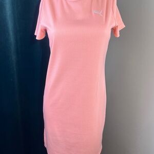 Puma Pink Fruit Ribbed Crewneck Tee